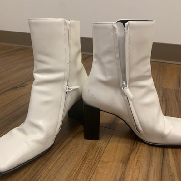 Balenciaga Square Toe Heeled Ankle Boots - Picture 4 of 5